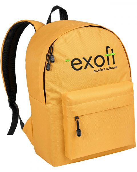 Рюкзак міський модель: City колір: жовтий Замовник: компанія EXOFT