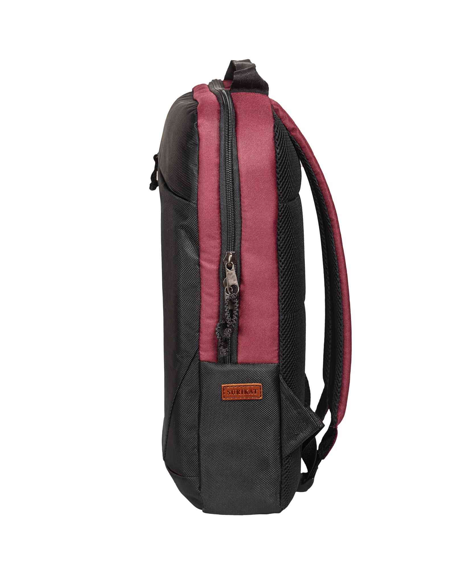 Наплічник для ноутбука модель: Flat 15 дюймів колір: чорний-бордо 4 Наплічник для ноутбука модель: Flat 15 дюймів колір: чорний-бордо