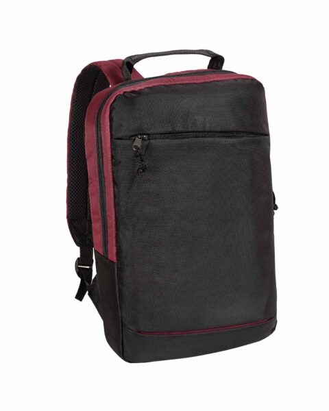 Наплічник для ноутбука модель: Flat 15 дюймів колір: чорний-бордо 1 Наплічник для ноутбука модель: Flat 15 дюймів колір: чорний-бордо