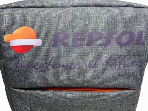 Рюкзак міський модель: Chess колір: сірий меланж з помаранчевим Замовник: Repsol - Зображення 2