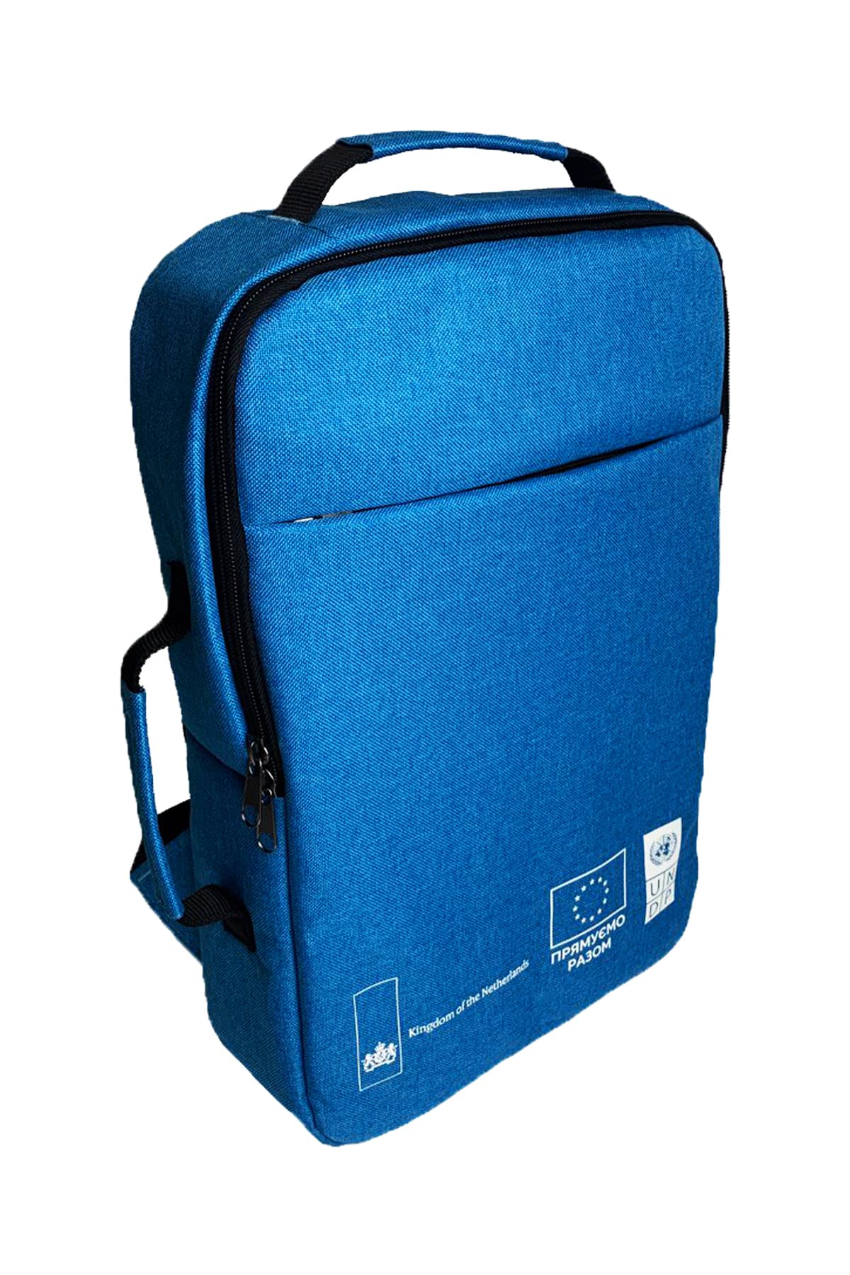 Наплічник-сумка для ноутбука модель: 15 дюймів колір: блакитний меланж Замовник: Програма розвитку ООН 1 Наплічник-сумка для ноутбука модель: 15 дюймів колір: блакитний меланж Замовник: Програма розвитку ООН