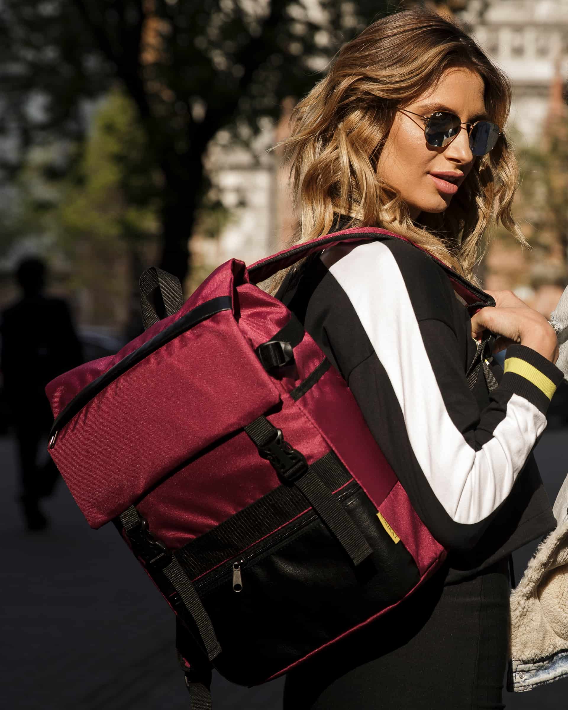 Рюкзак міський модель: Persona колір: бордо 2 Рюкзак міський модель: Persona колір: бордо