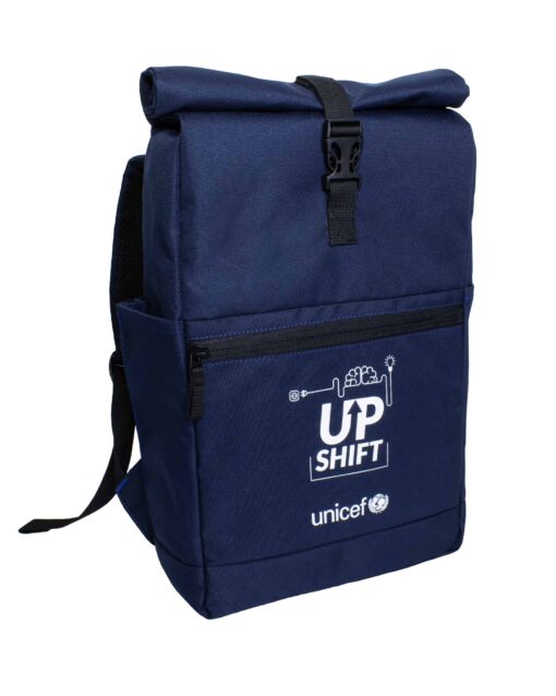 Рюкзак ролтоп модель: Ikar колір: чорний Замовник: Unicef