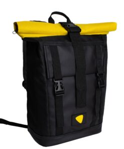 Рюкзак ролтоп модель: Grade колір: чорний з жовтим Замовник: Uklon