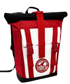 Рюкзак ролтоп модель: Grade колір: червоний з білим Замовник: STUDY.UA