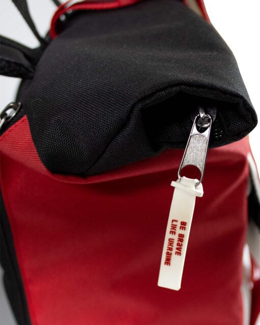 Рюкзак ролтоп модель: Grade колір: червоний з білим Замовник: STUDY.UA