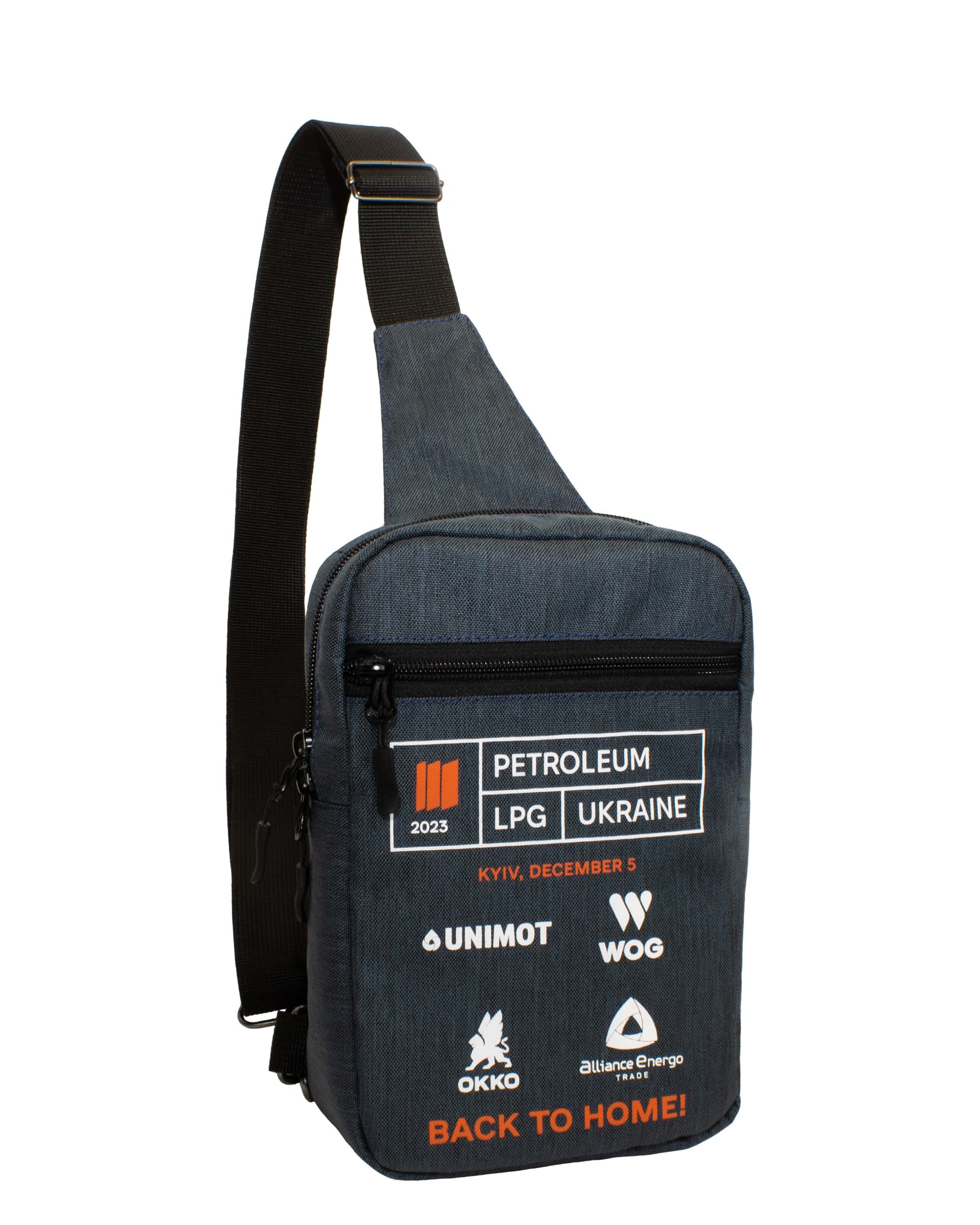 Сумка на плече модель: Sling колір: графіт Замовник: консалтингова компанія А-95