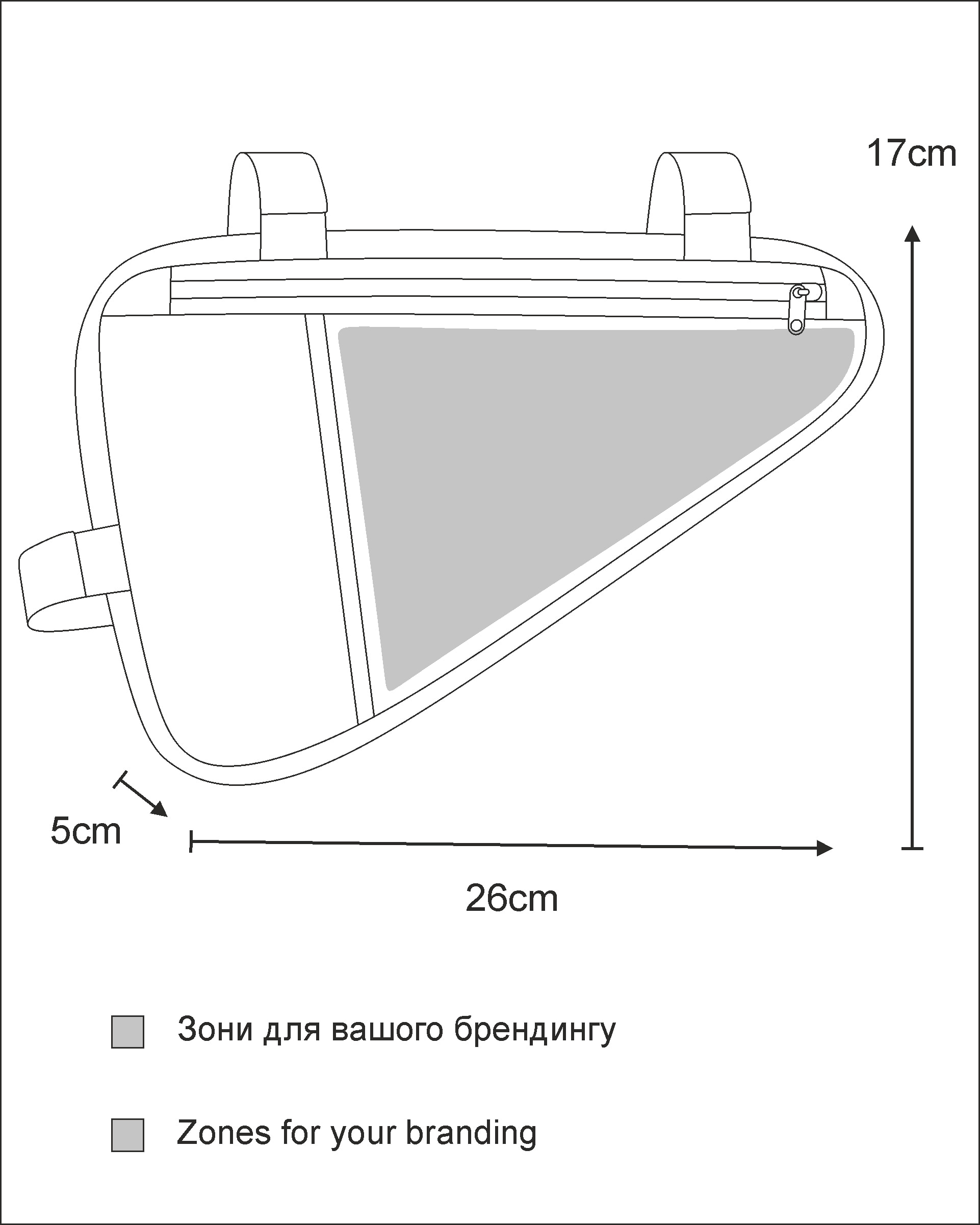 Велосумка Surikat Triangle Bag Velcro нанесення