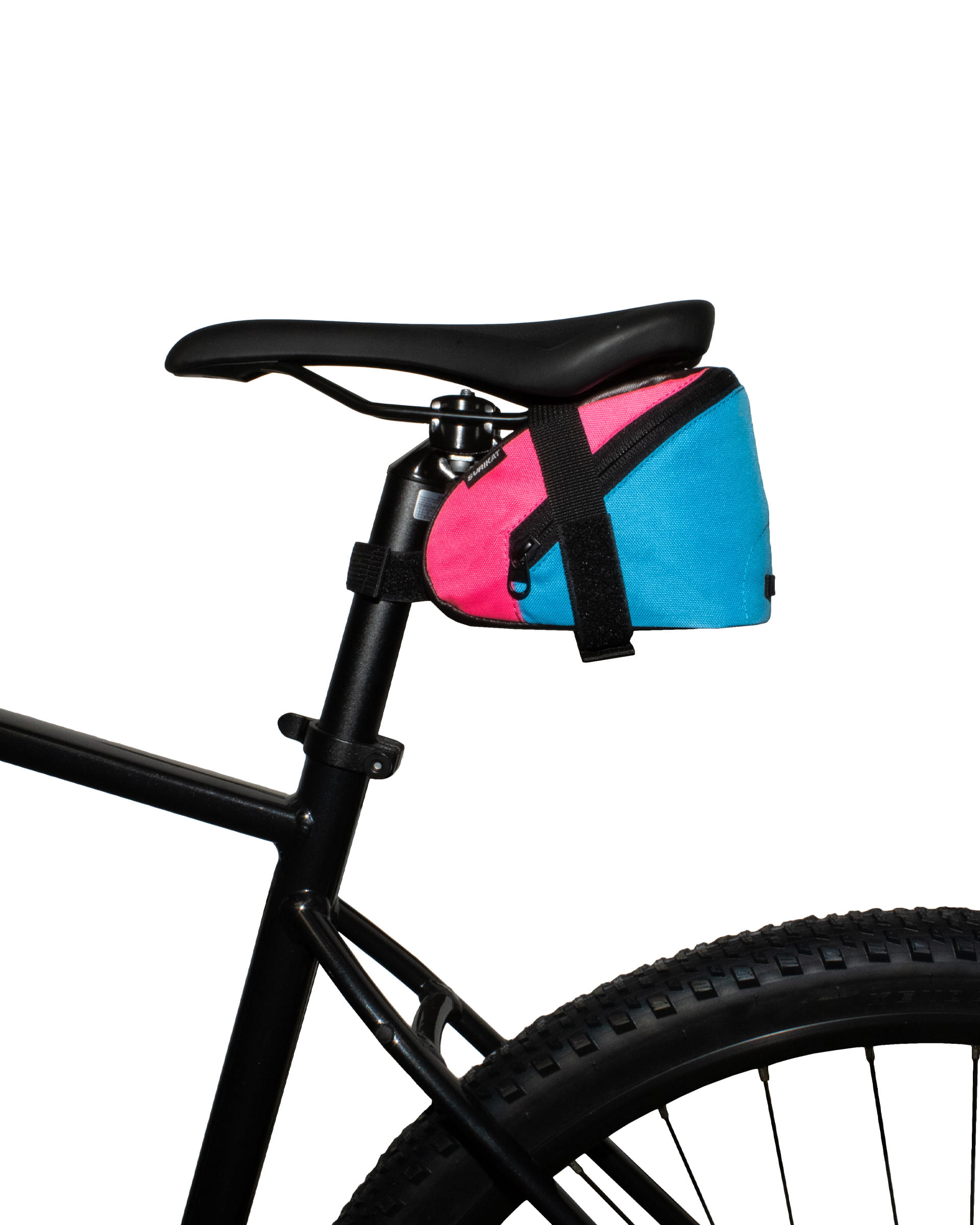 Велосумка під сідло Surikat модель Bike Bag L колір блакитно-рожевий 2 Велосумка під сідло Surikat модель Bike Bag L колір блакитно-рожевий