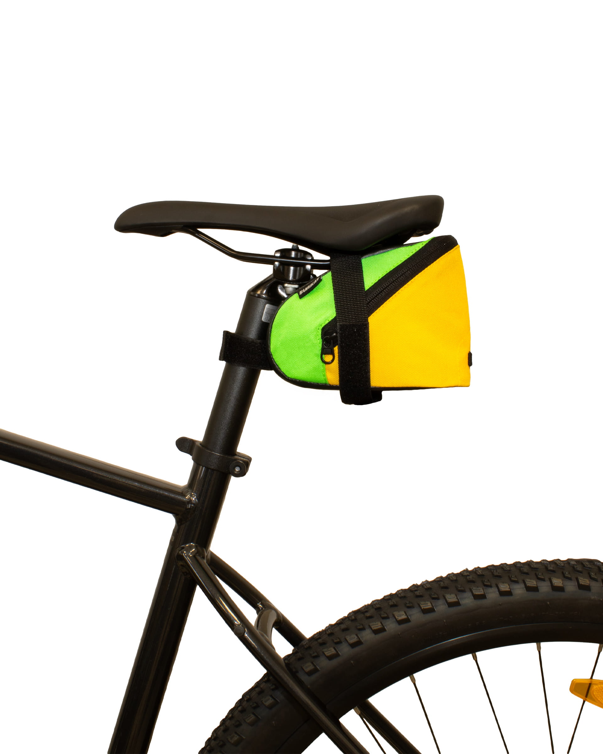 Велосумка під сідло Surikat модель Bike Bag L жовто-салатова 2 Велосумка під сідло Surikat модель Bike Bag L колір жовто-салатовий