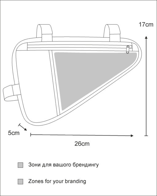 Велосумка Surikat Triangle Bag Velcro нанесення