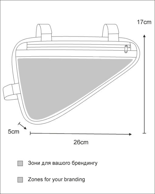 Велосумка Surikat Triangle Bag Ripstop Vision S нанесення