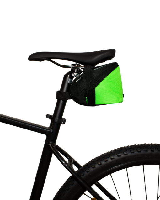 Велосумка під сідло Surikat модель Bike Bag L колір чорно-салатовий