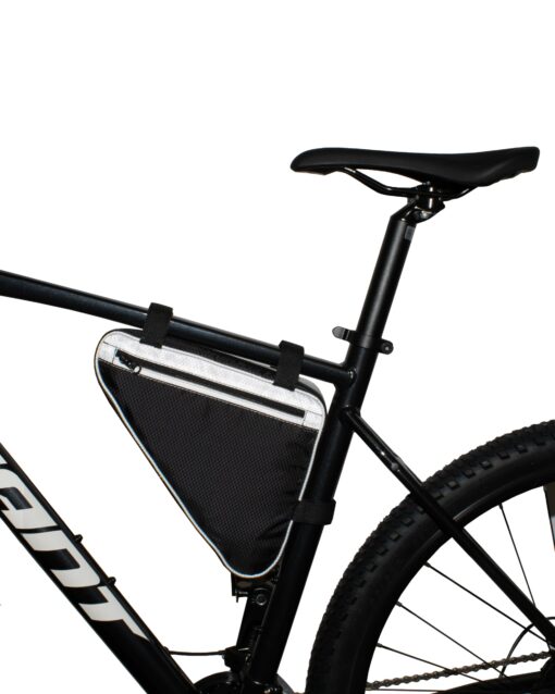 Велосумка під раму Surikat Triangle Bag Ripstop колір: біло-чорний