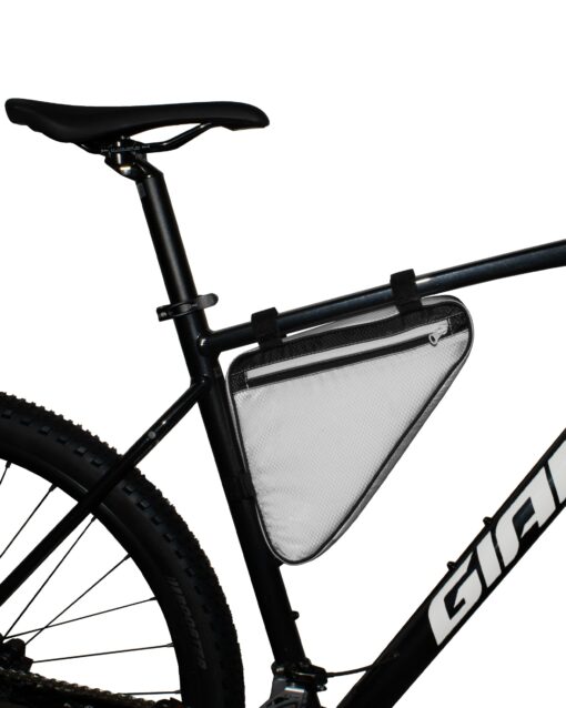 Велосумка під раму Surikat Triangle Bag Ripstop колір: біло-чорний