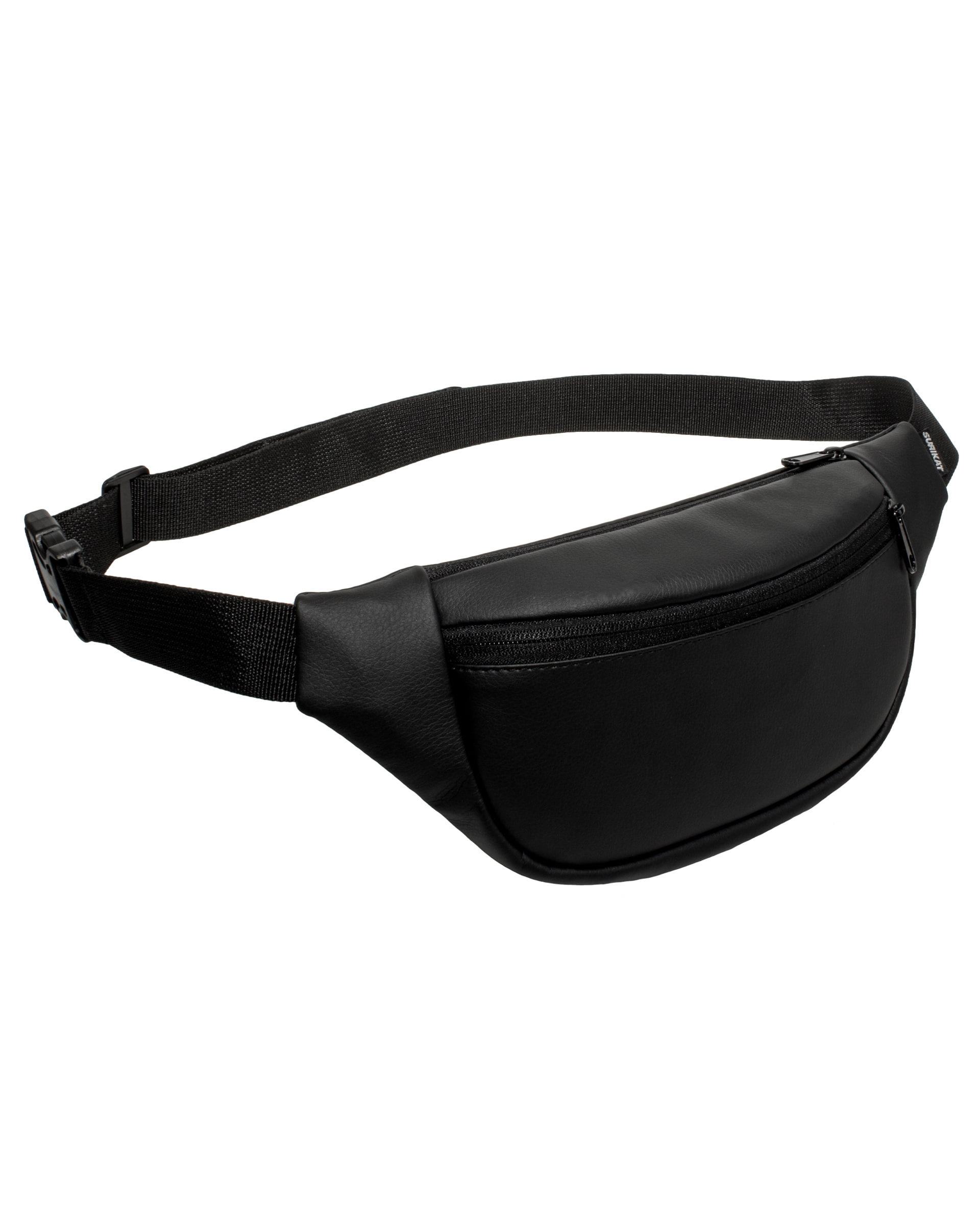 Поясна сумка Surikat модель: Smile колір: чорний екошкіра 1 Поясна сумка Surikat модель: Smile колір: чорний екошкіра