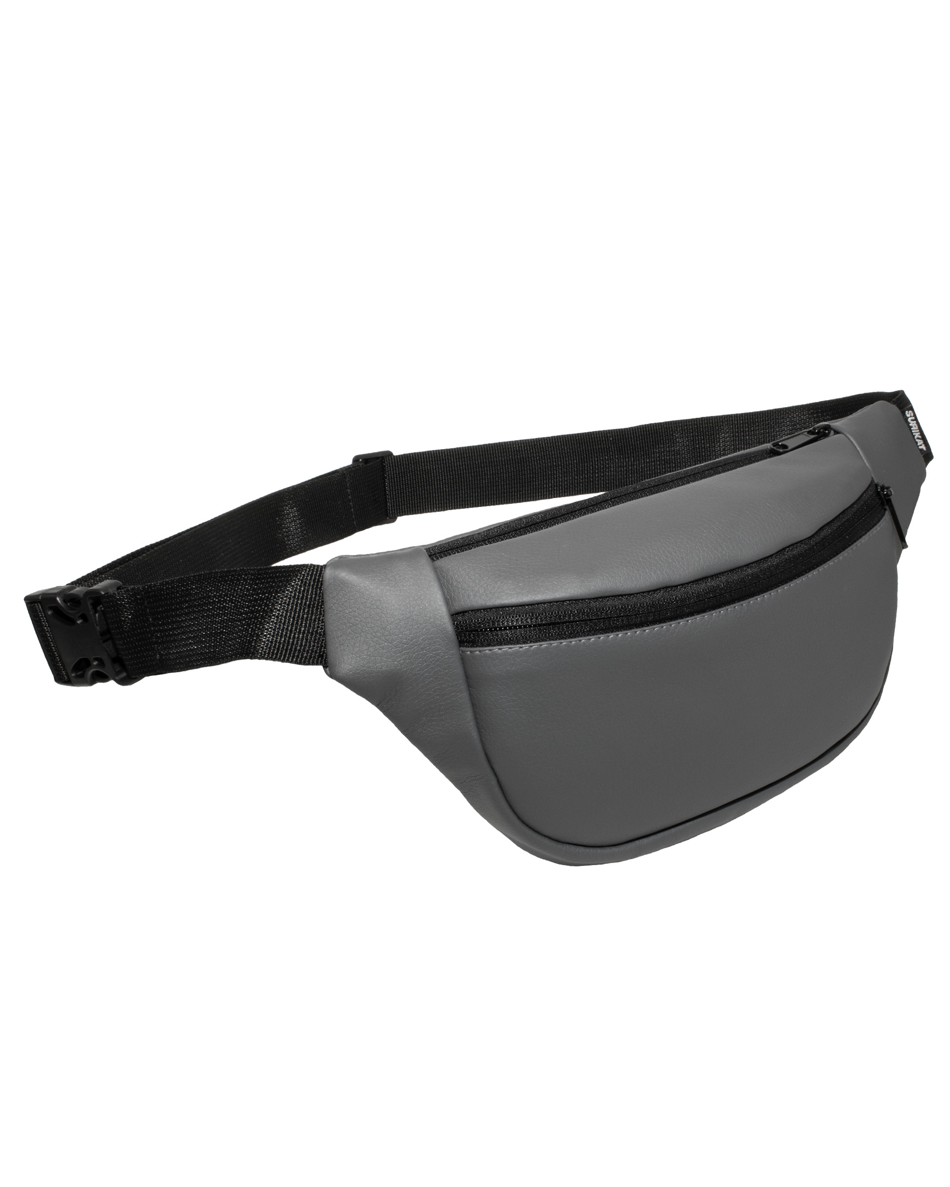 Поясна сумка Surikat модель: Smile колір: сірий екошкіра 1 Поясна сумка Surikat модель: Smile колір: сірий екошкіра