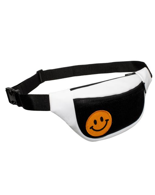 Поясна сумка Surikat модель: Smile Velcro колір: білий екошкіра 3 Поясна сумка Surikat модель: Smile Velcro колір: білий екошкіра