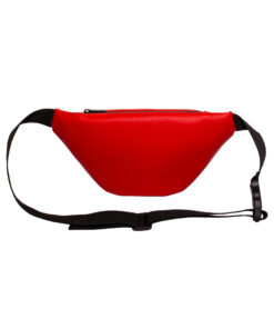 Поясна сумка Surikat модель: Smile Velcro колір: червоний екошкіра