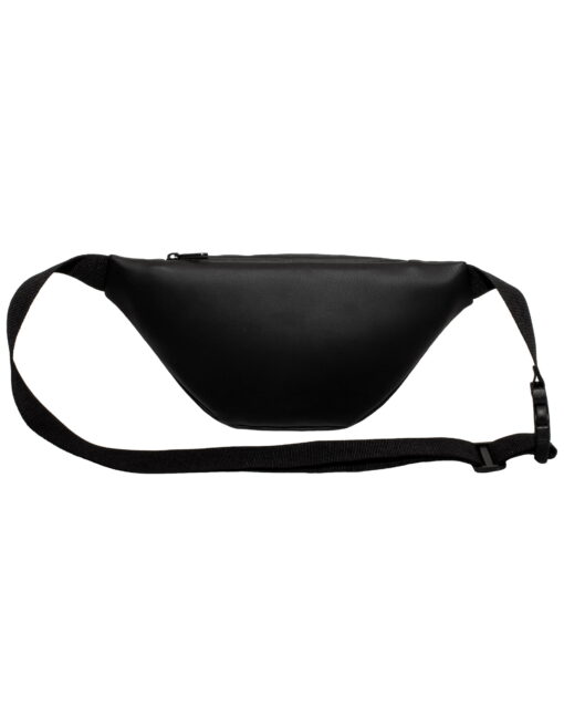Поясна сумка Surikat модель: Smile Velcro колір: чорний екошкіра