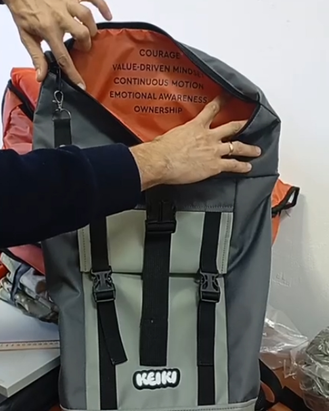 Рюкзак ролтоп модель: Grade колір: сірий Замовник: KEIKI 4 Рюкзак ролтоп модель: Grade колір: сірий Замовник: KEIKI