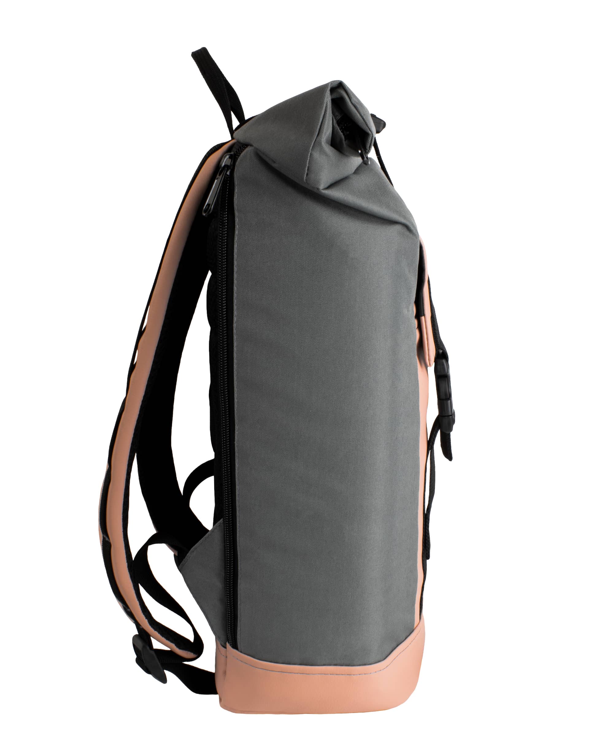 Рюкзак ролтоп модель: Grade колір: сірий з пудровим 3 Рюкзак ролтоп модель: Grade колір: сірий з пудровим