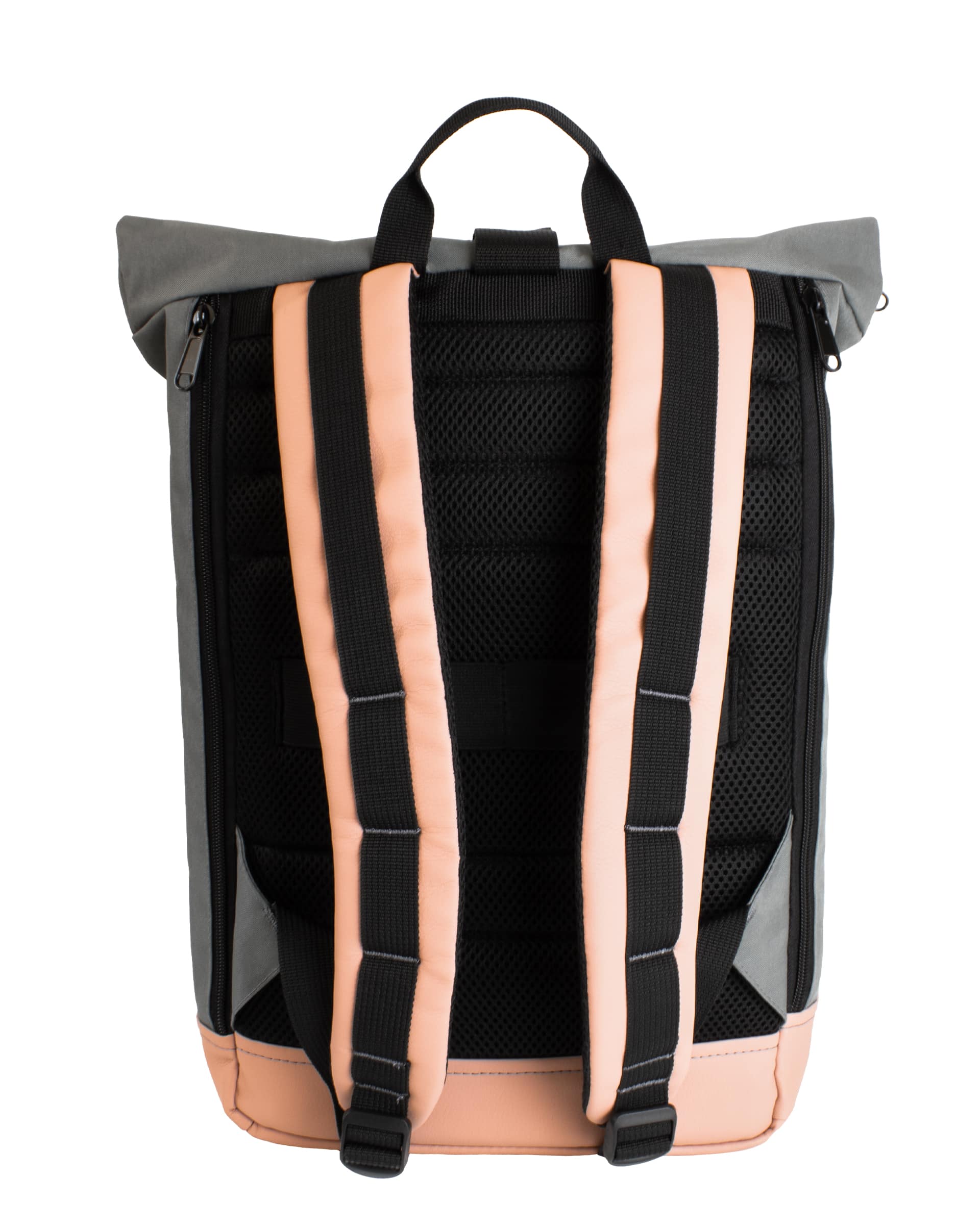 Рюкзак ролтоп модель: Grade колір: сірий з пудровим 4 Рюкзак ролтоп модель: Grade колір: сірий з пудровим