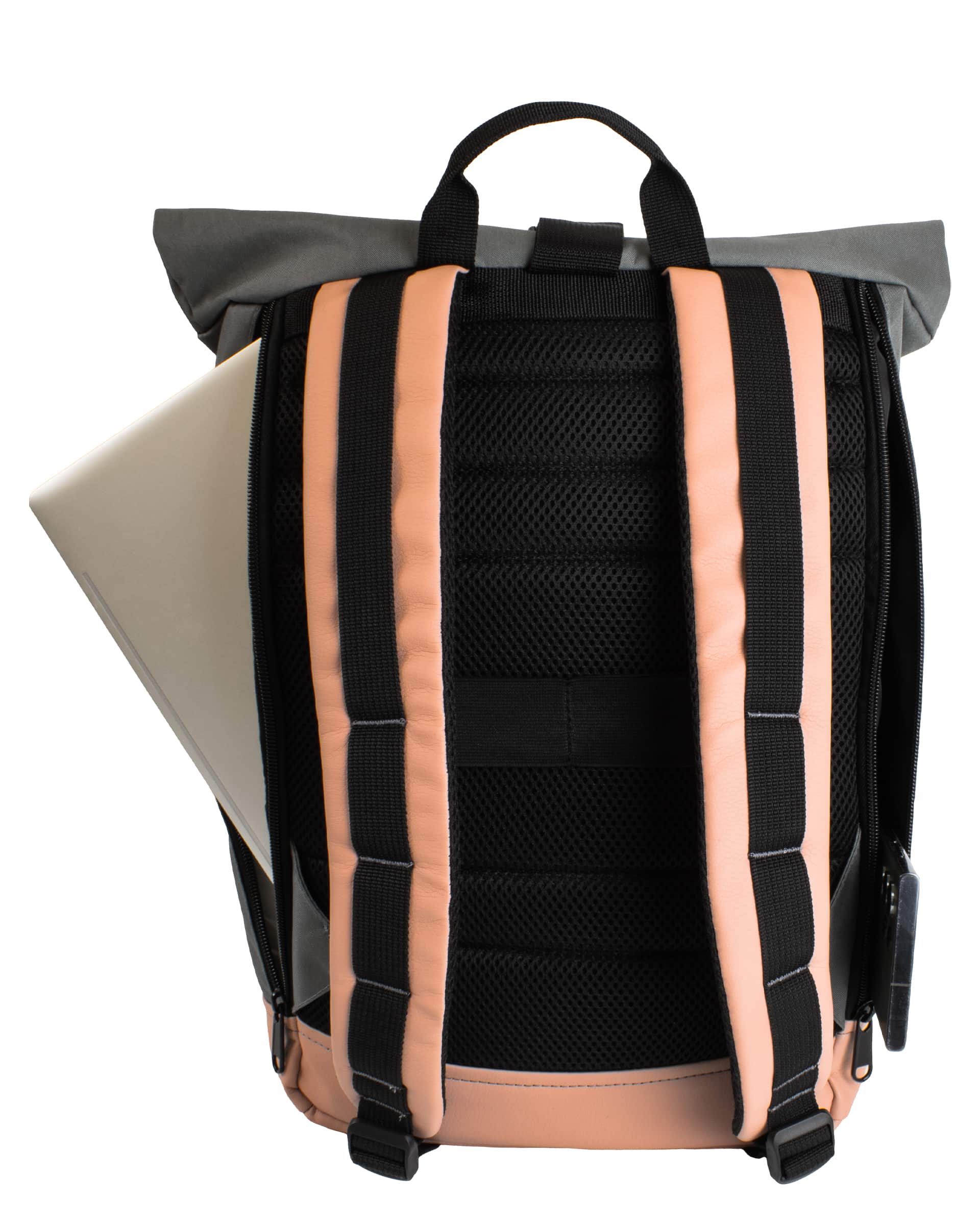 Рюкзак ролтоп модель: Grade колір: сірий з пудровим 5 Рюкзак ролтоп модель: Grade колір: сірий з пудровим