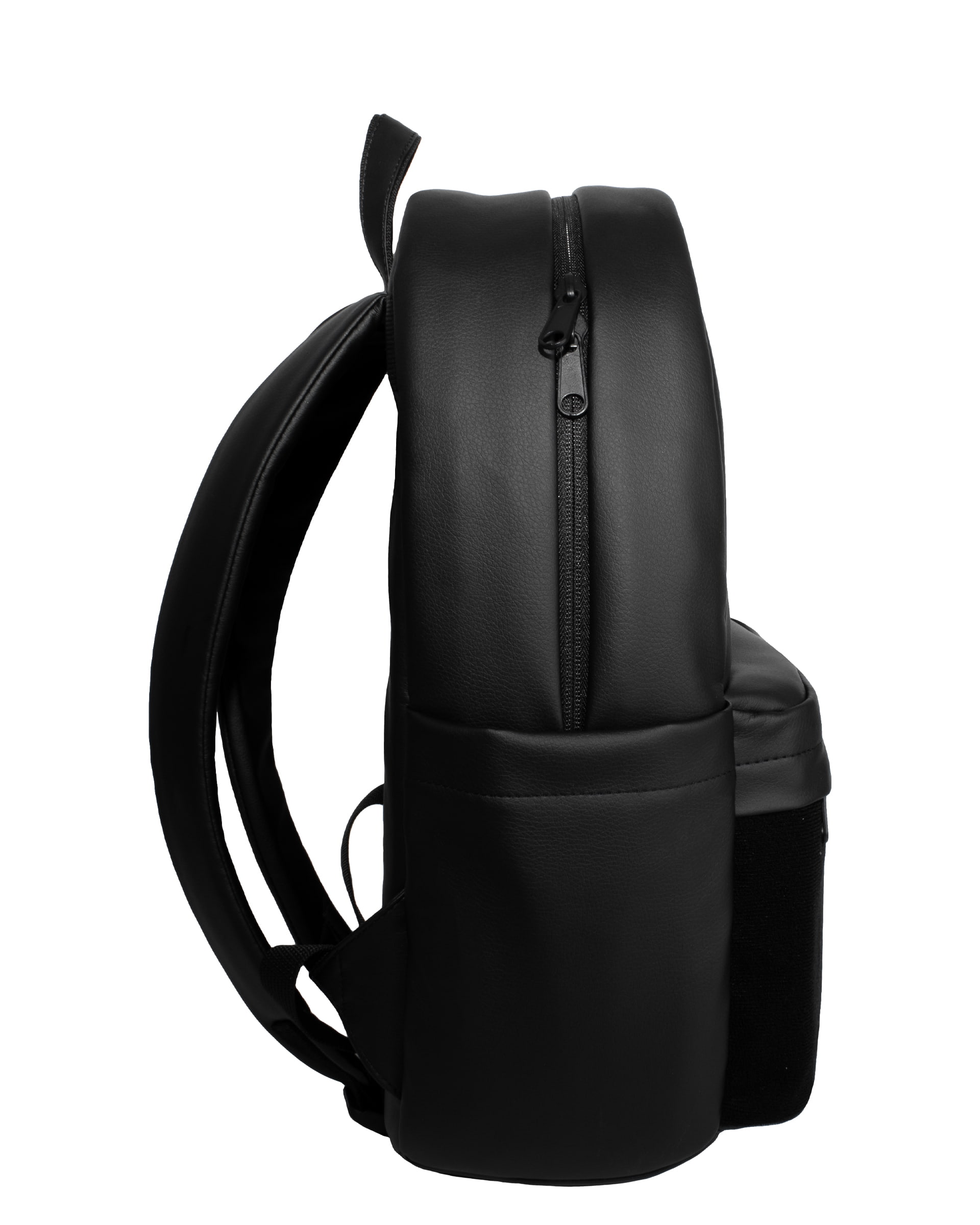 Рюкзак міський Zephyr Velcro чорний екошкіра