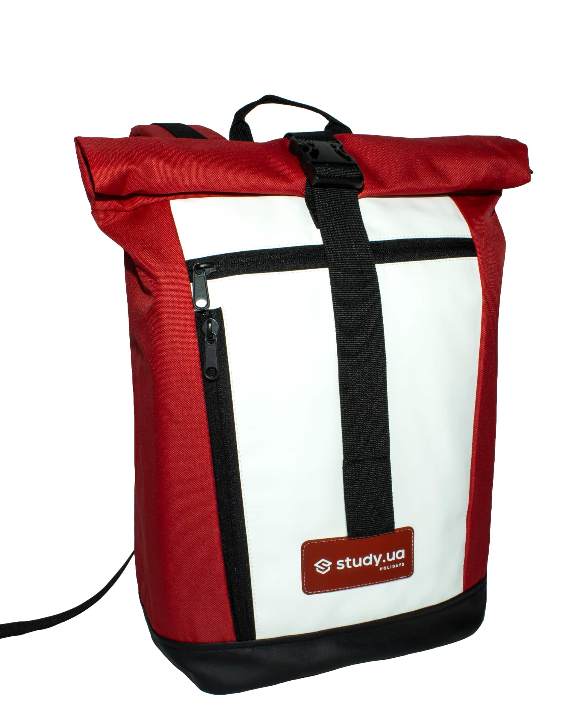 Рюкзак ролтоп модель: Gravity колір: червоний з білим Замовник: STUDY.UA 1 Рюкзак ролтоп модель: Gravity колір: червоний з білим Замовник: STUDY.UA