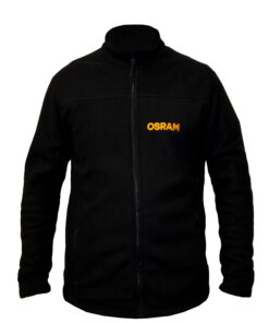 Флісова кофта чоловіча Full Zip колір: чорний Замовник: OSRAM