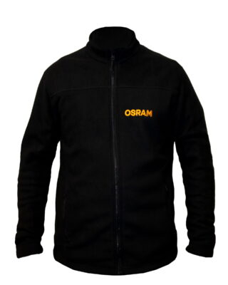 Флісова кофта чоловіча Full Zip колір: чорний Замовник: OSRAM