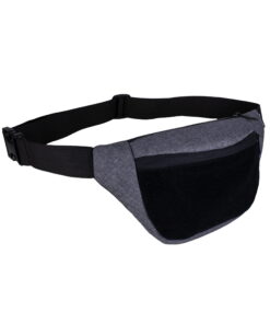 Поясна сумка Surikat модель: Smile Velcro колір: сірий меланж