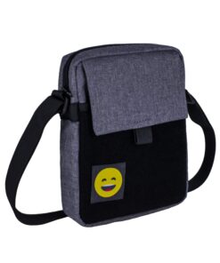 Сумка на плече модель: Rock Velcro колір: сірий меланж